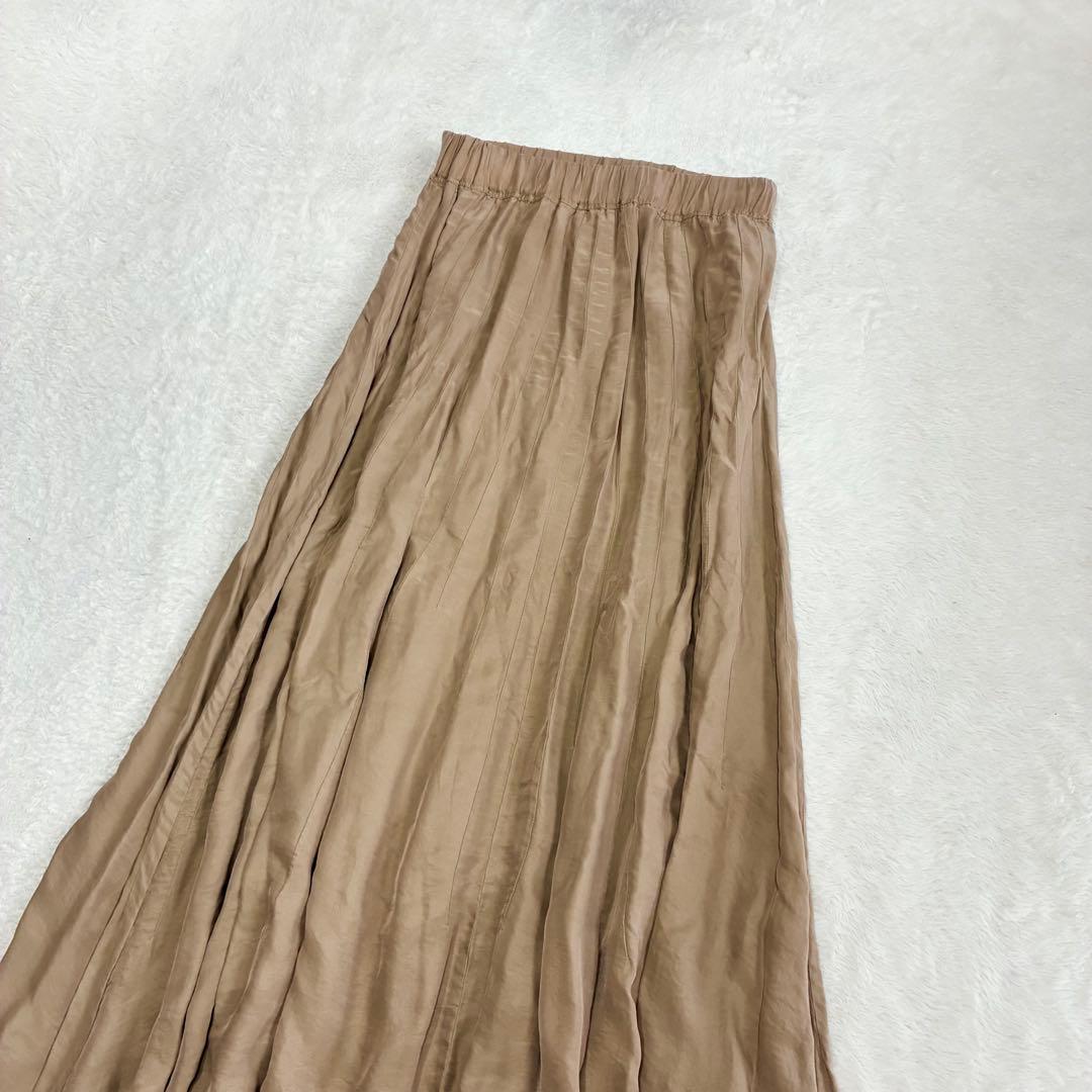 Deuxieme Classe マキシ丈 ギャザースカート シルク混 未使用品