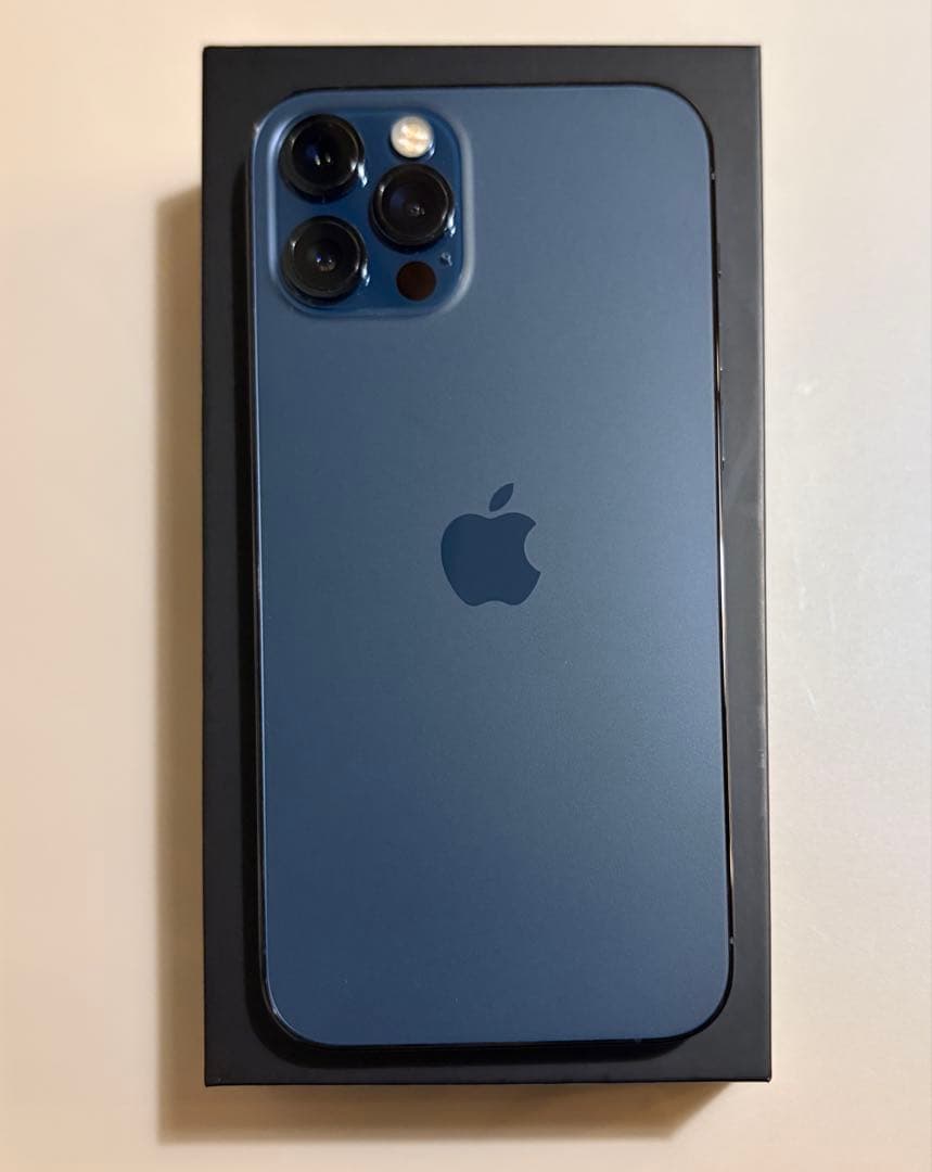 【美品】iPhone12pro 本体パシフィックブルー128GB