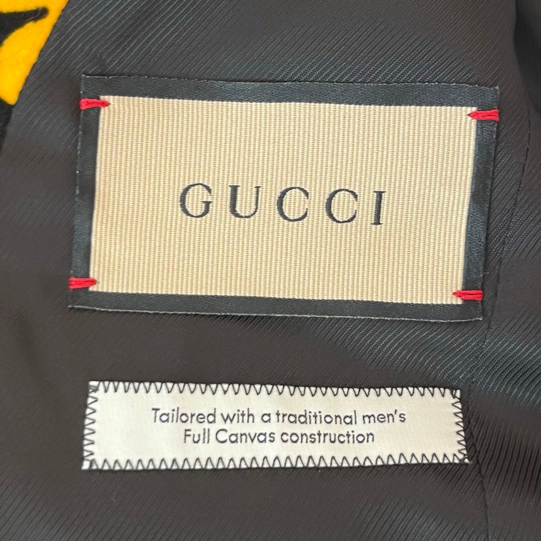 未使用品 GUCCI × Ken scott 総柄 テーラードジャケット 36
