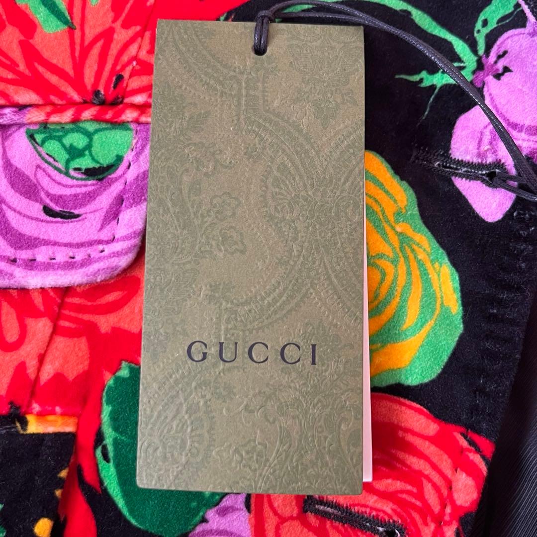 未使用品 GUCCI × Ken scott 総柄 テーラードジャケット 36