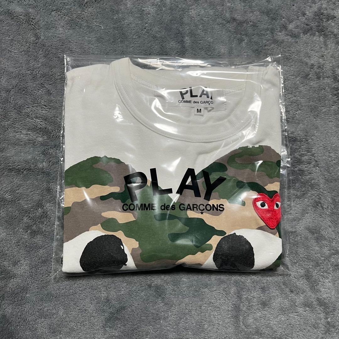 プレイ コムデギャルソン 迷彩 シャツ M
