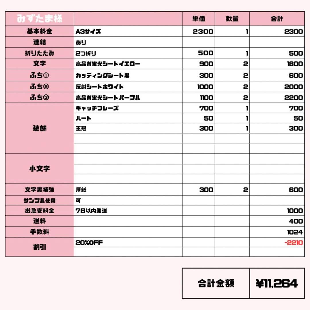 みずたま【3/1発】うちわ文字 連結 文字パネル 団扇屋さん オーダー