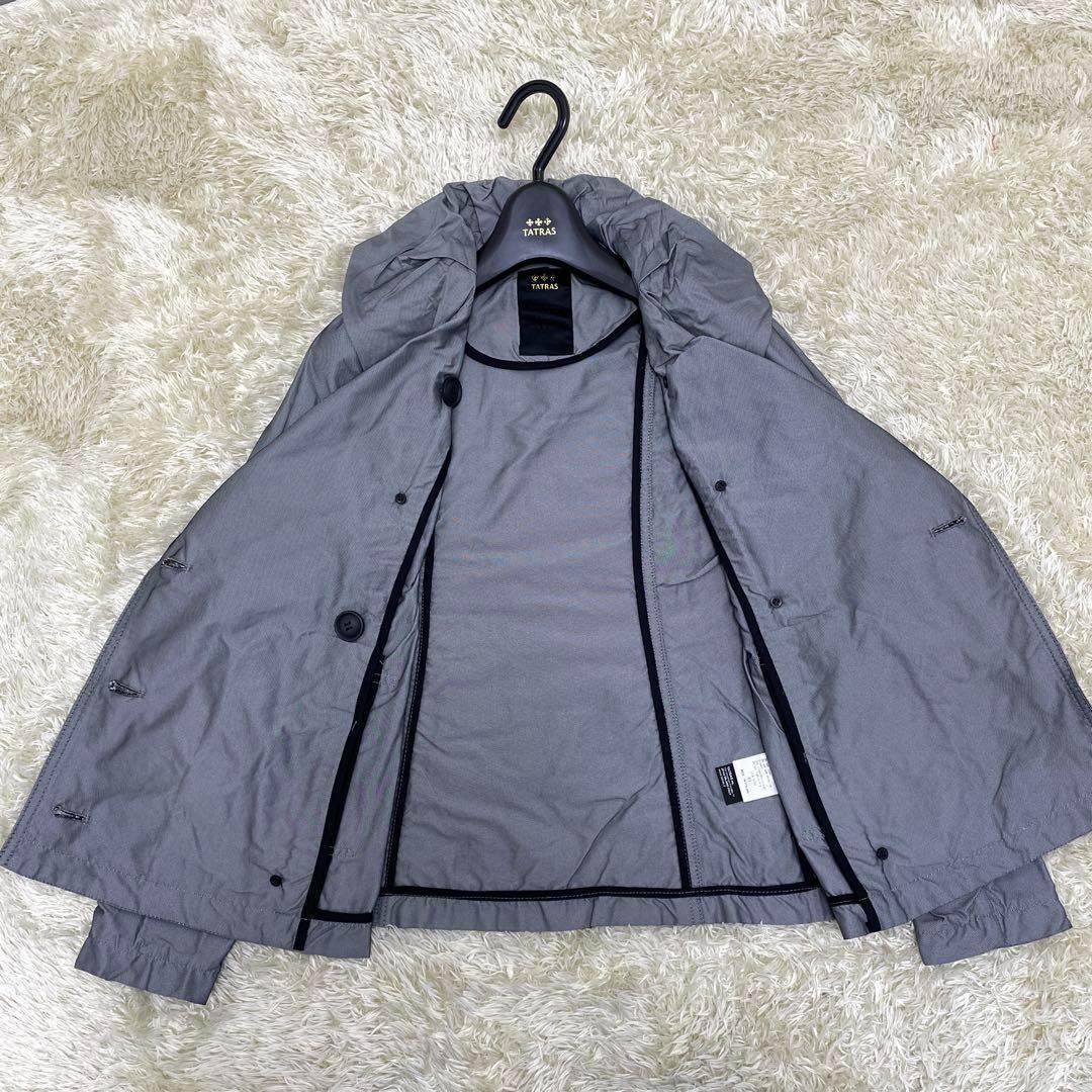 【未使用タグ付】タトラス ジャケット グレー ポリエステル 1 ダブルブレスト