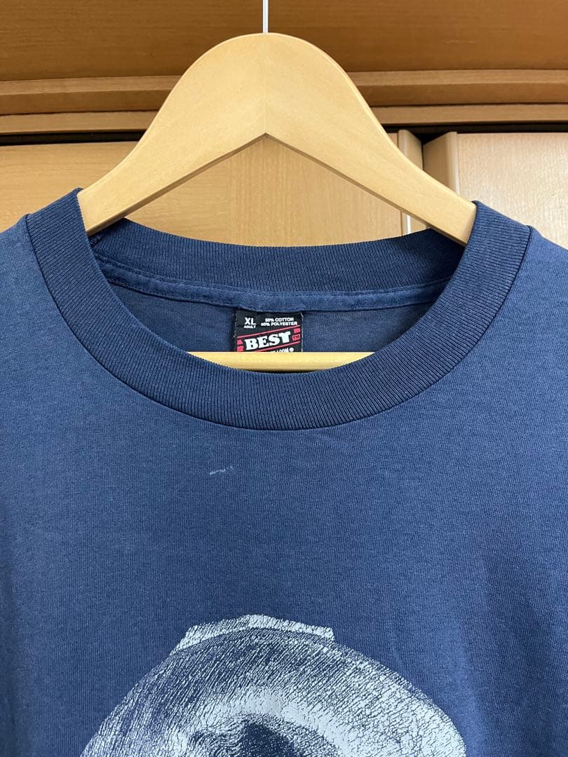 80s 偉人 ビンテージ プリント tシャツ usa製 ネイビー