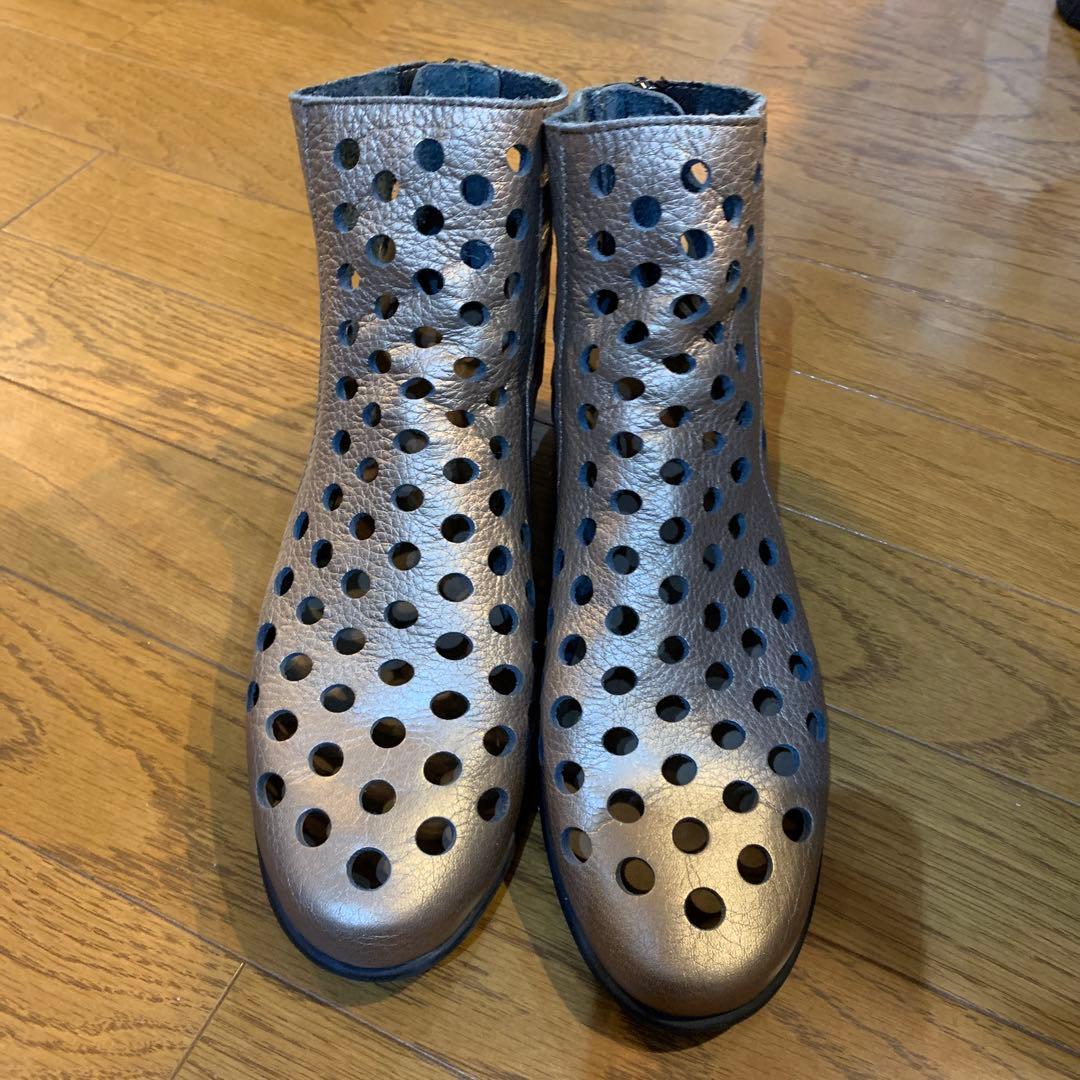 アルシュarche パンチングショートブーツ 38(24センチ)