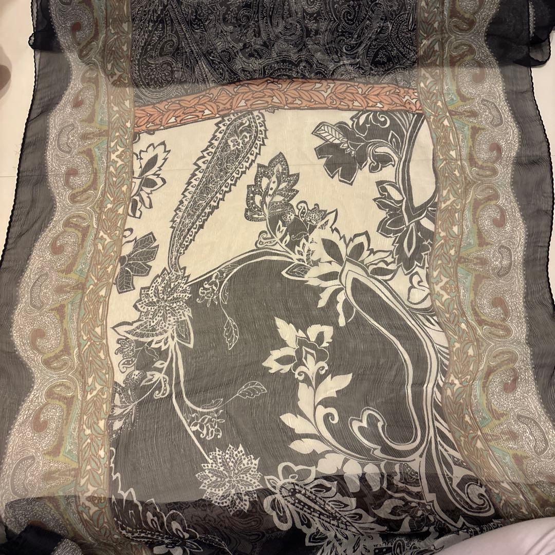 ETRO エトロ スカーフ ショール ビーズ ペイズリー