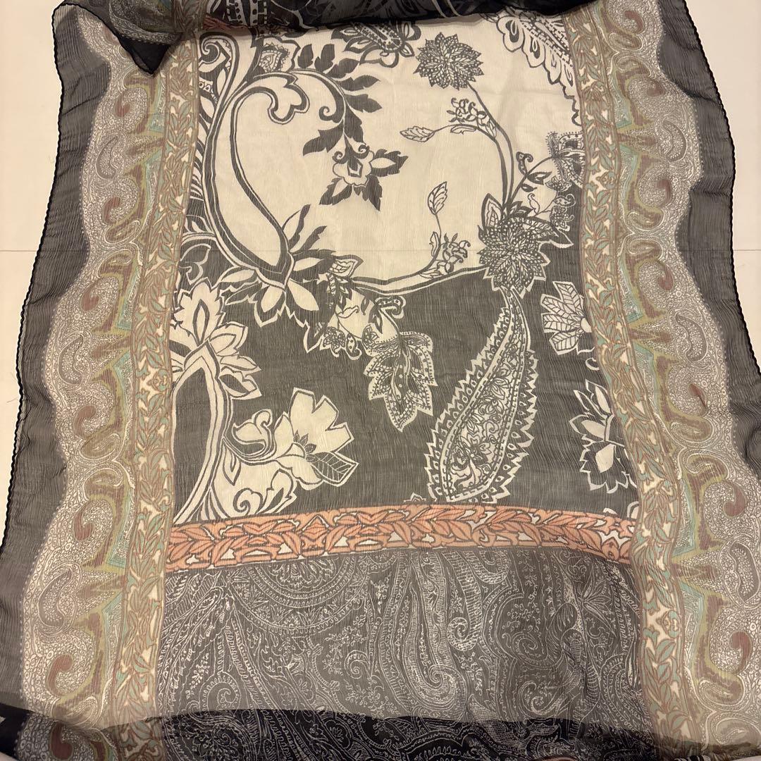 ETRO エトロ スカーフ ショール ビーズ ペイズリー