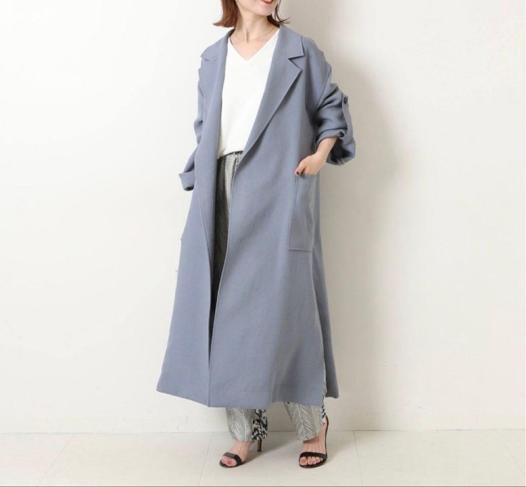 spick&span ビッグカラーガウンコート