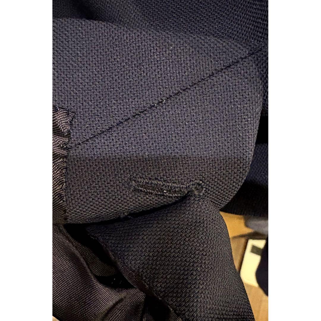 LARDINI ウールトロピカル ネイビージャケット3B 50 本切羽 裏地無