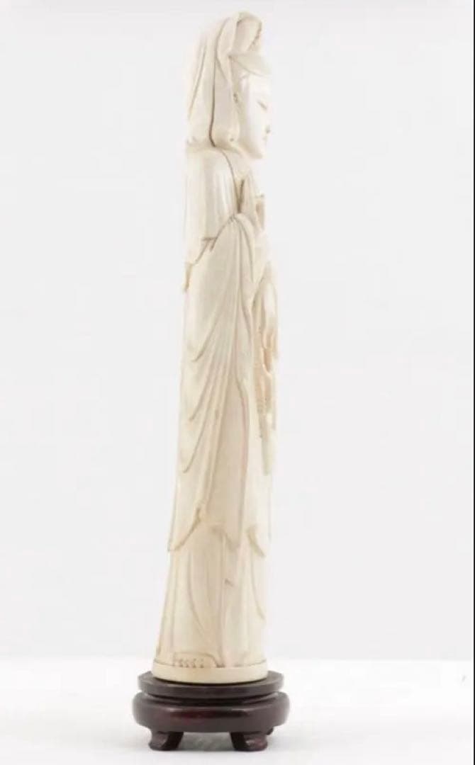 Ahmad 　極上古美術品　マンモス　観音菩薩立像 40cm 1.1Kg