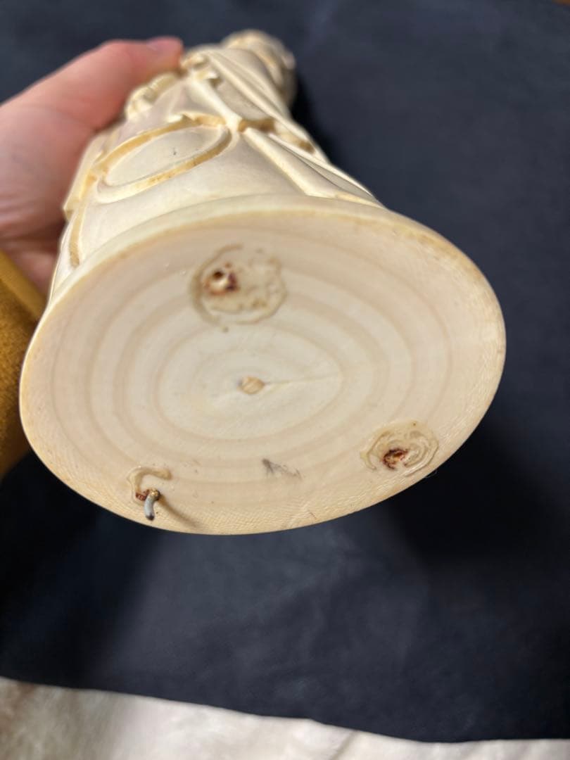 Ahmad 　極上古美術品　マンモス　観音菩薩立像 40cm 1.1Kg