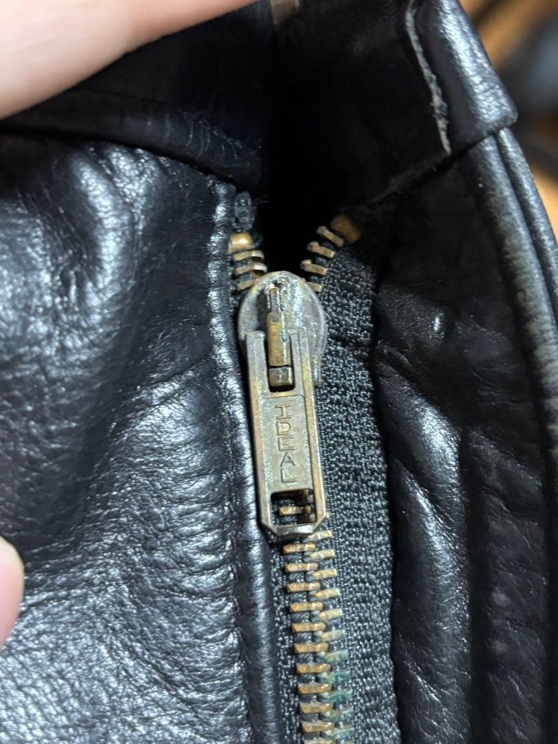 90s Schott レザーパンツ 28 600VS 牛革 USA製 ショット