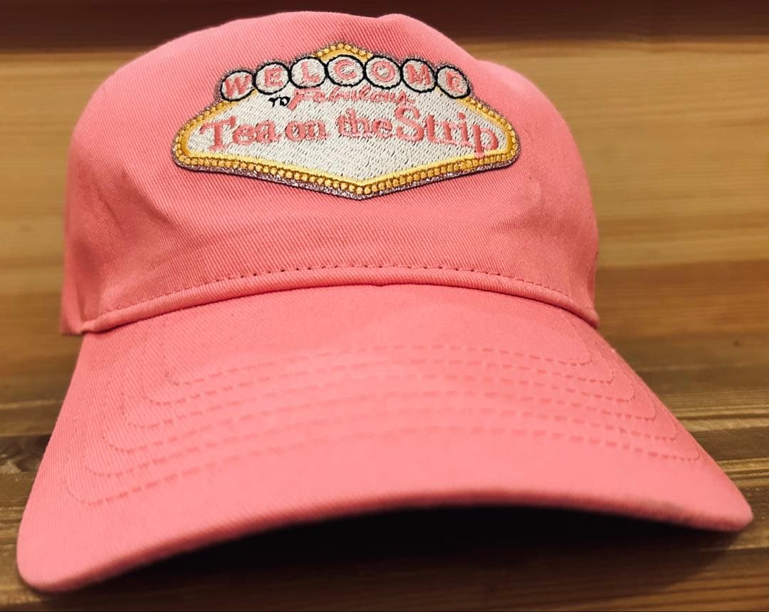 キャップ 帽子 90s Tea On The Trip 企業 ピンク 極美品