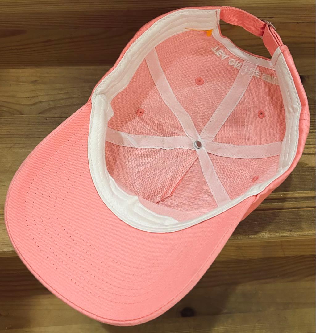 キャップ 帽子 90s Tea On The Trip 企業 ピンク 極美品