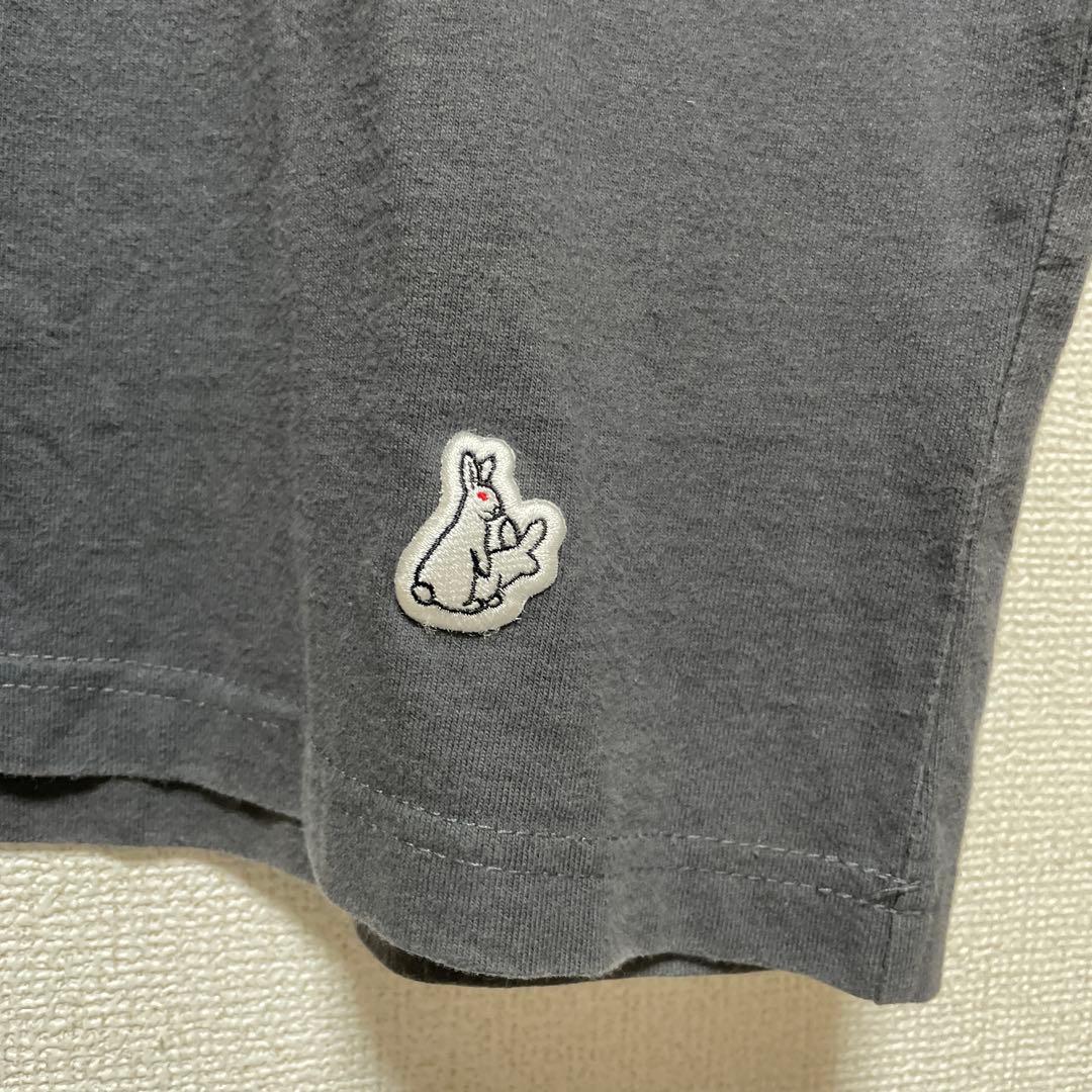 人気コラボ❗️希少 FR2 × 9090 半袖Tシャツ 兎 チャコール XL
