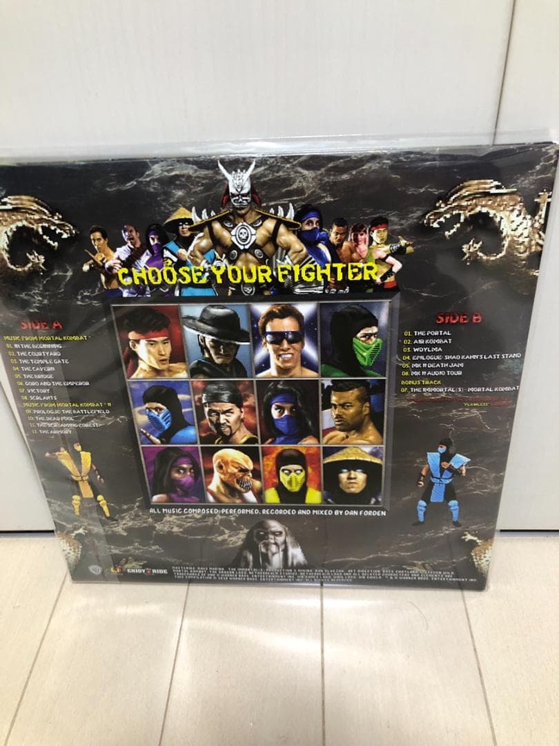 モータルコンバット 1 & 2 オリジナル サウンドトラック LP レコード