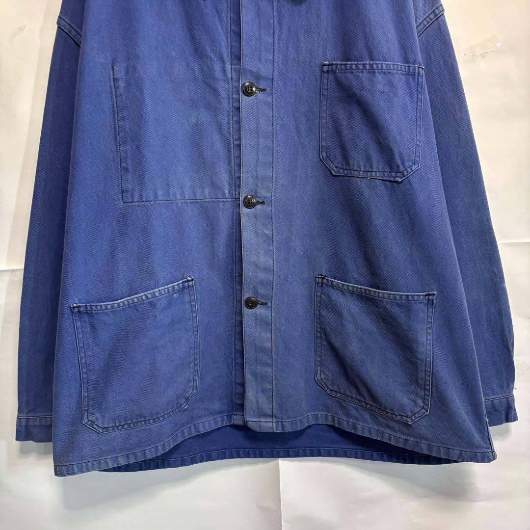 70s フレンチ　カバーオール　4つボタン　ユーロ　ヴィンテージ　ワーク　希少