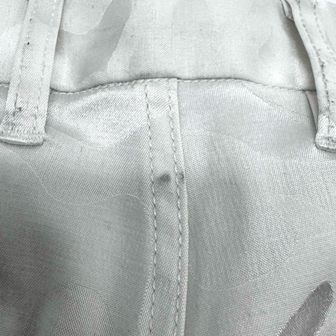 MARK & LONA スカルカモ ゴルフハーフパンツ ホワイト 良美品　L