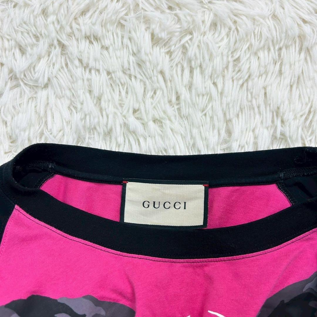 良品　GUCCI Tシャツ LOVED タイガープリント　インターロッキング