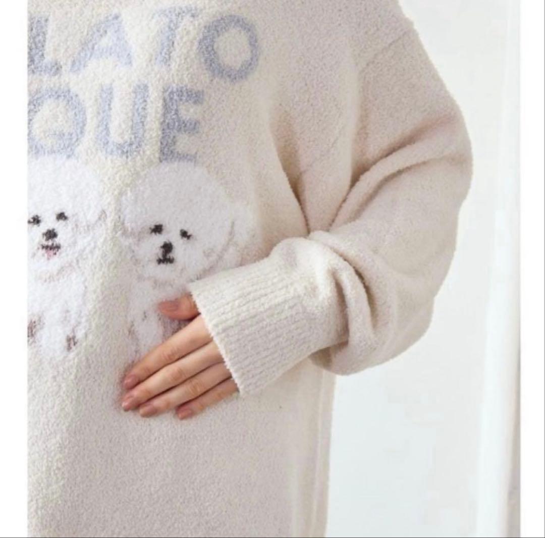 新品♡ジェラートピケ♡モチーフジャガードプルオーバー　ビションフリーゼ　今季