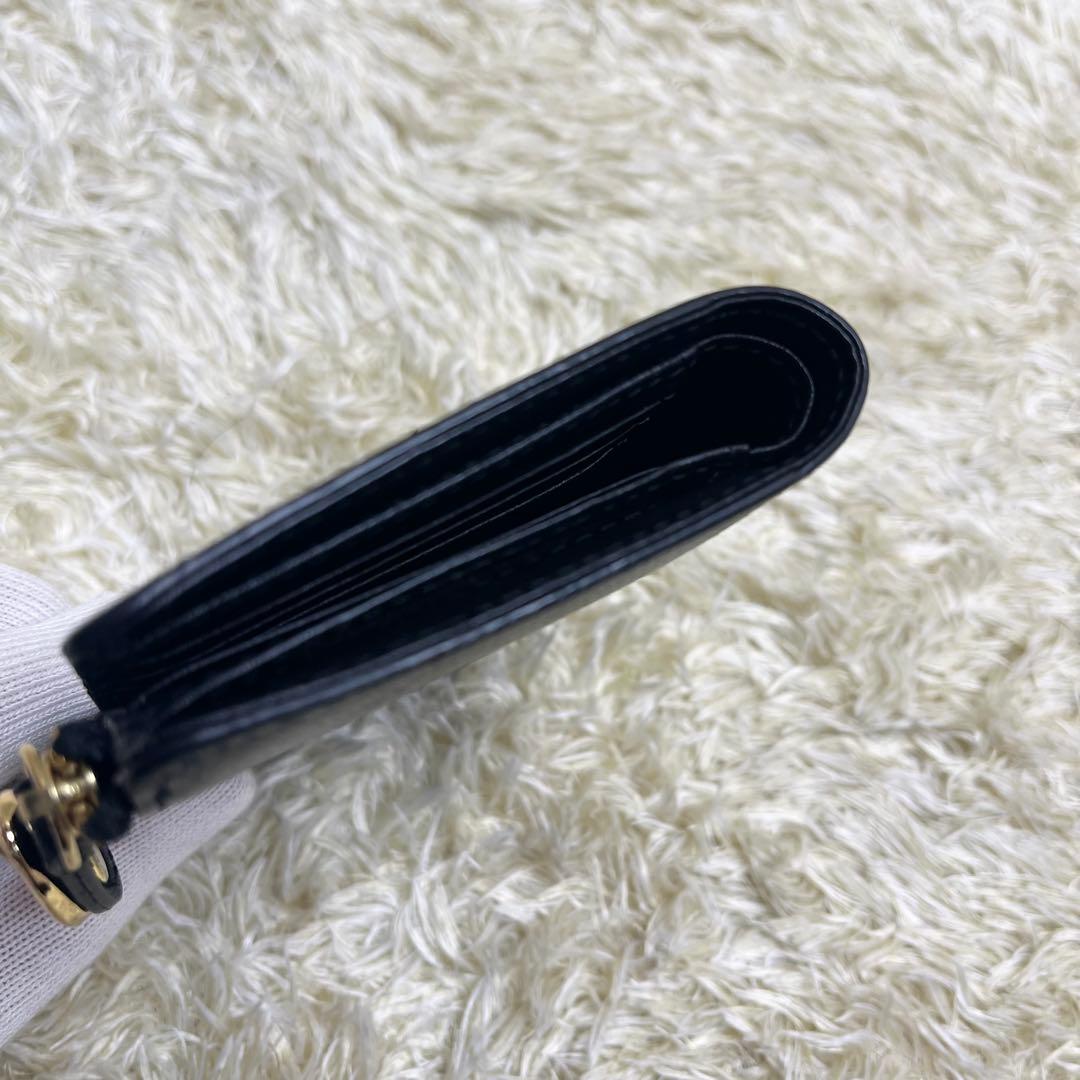 ★極美品★gemeil ジェムイル　ミニマルウォレット ブラック