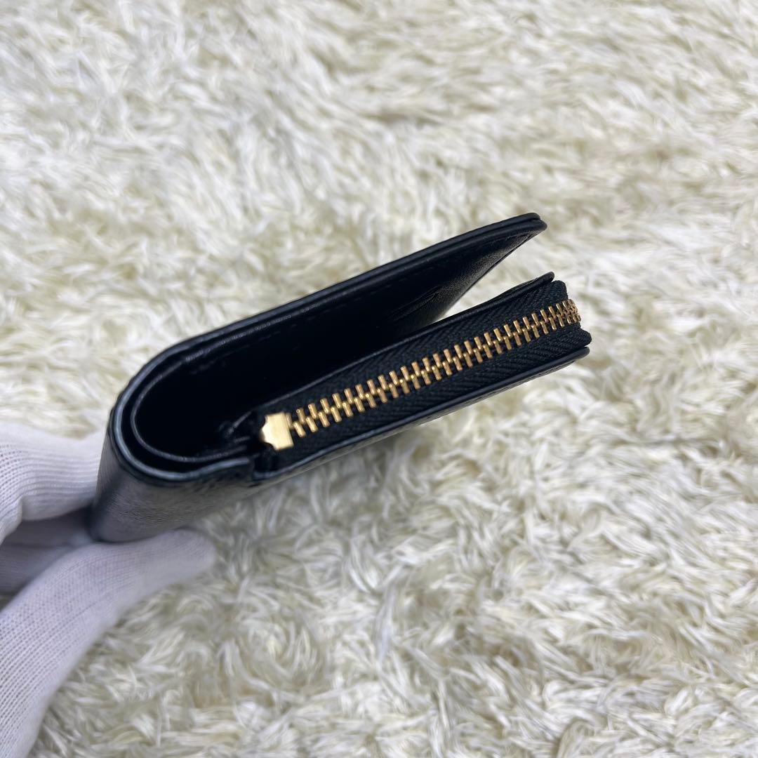 ★極美品★gemeil ジェムイル　ミニマルウォレット ブラック