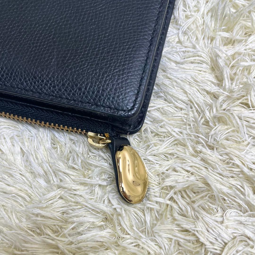 ★極美品★gemeil ジェムイル　ミニマルウォレット ブラック