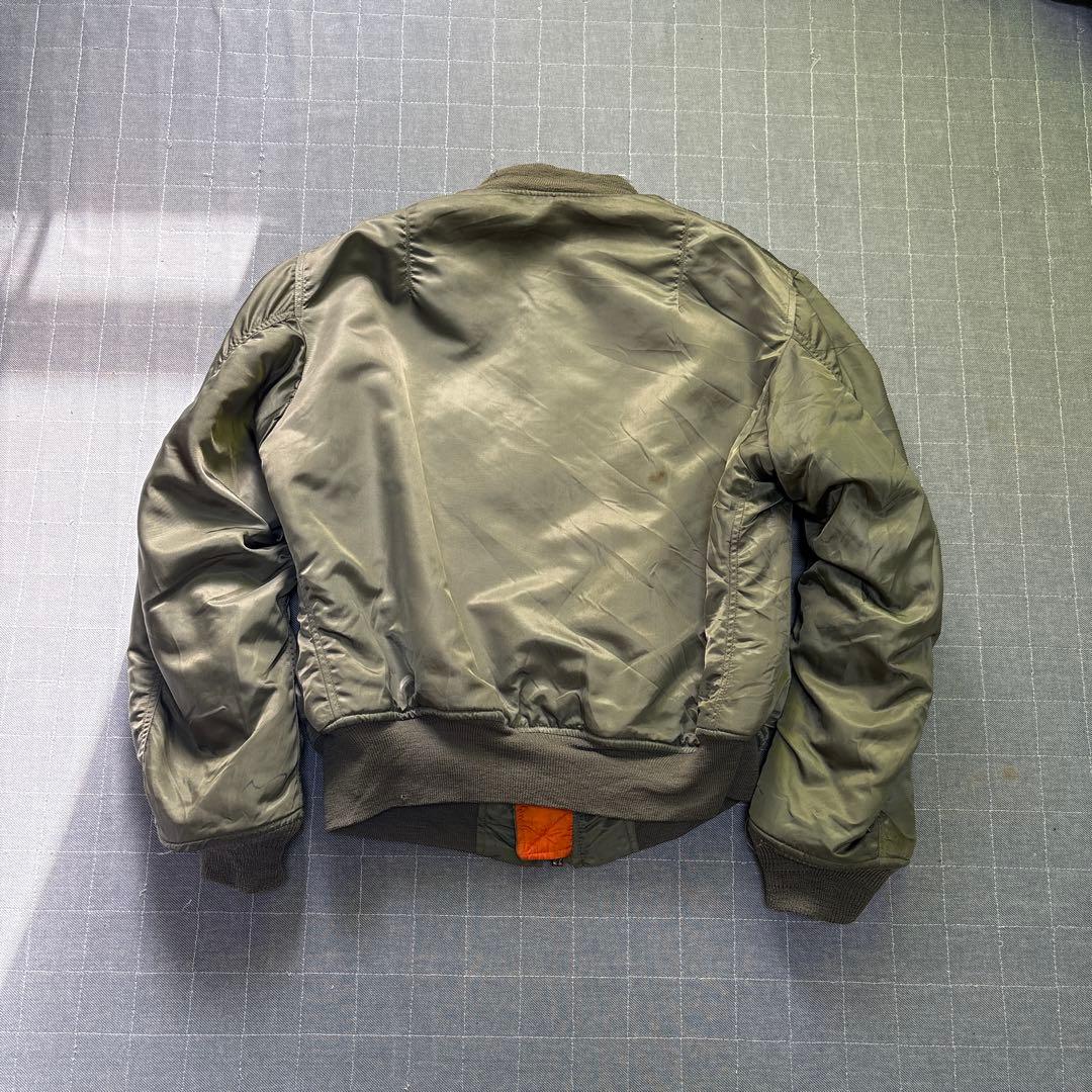 実物 70s Alpha MA-1 フライトジャケット USAF 76年会計 L