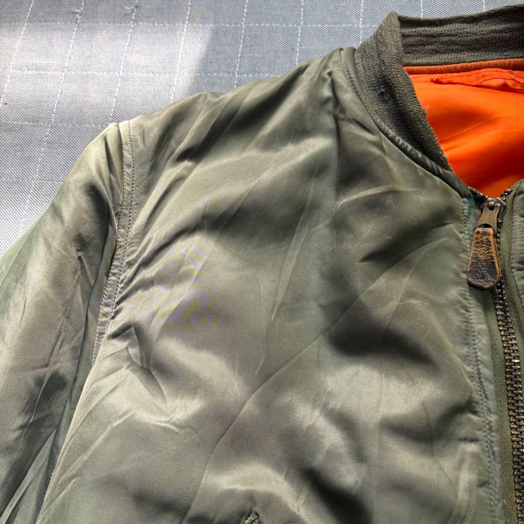 実物 70s Alpha MA-1 フライトジャケット USAF 76年会計 L