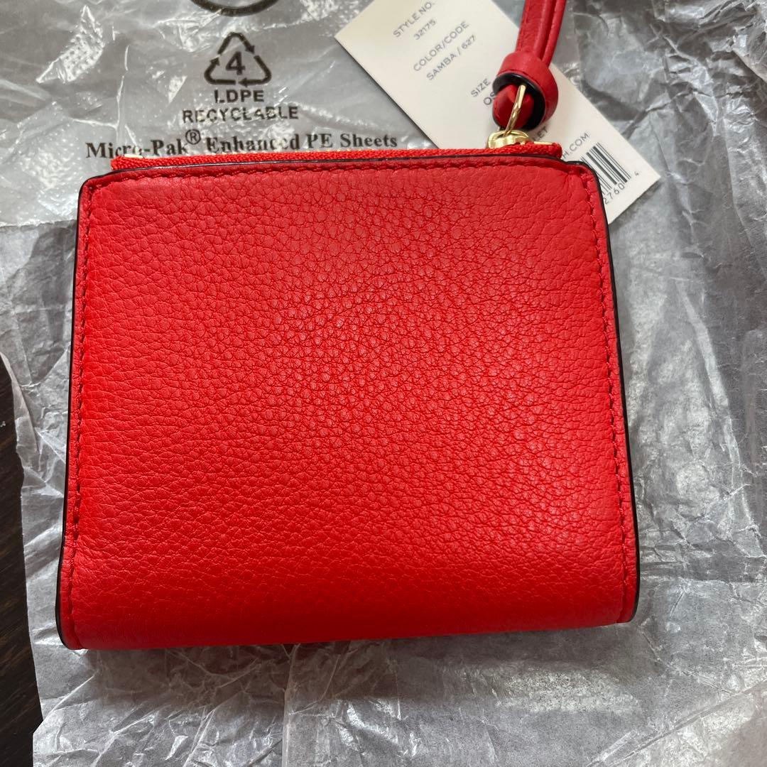 Tory Burch 二つ折り財布 レッド　オレンジ