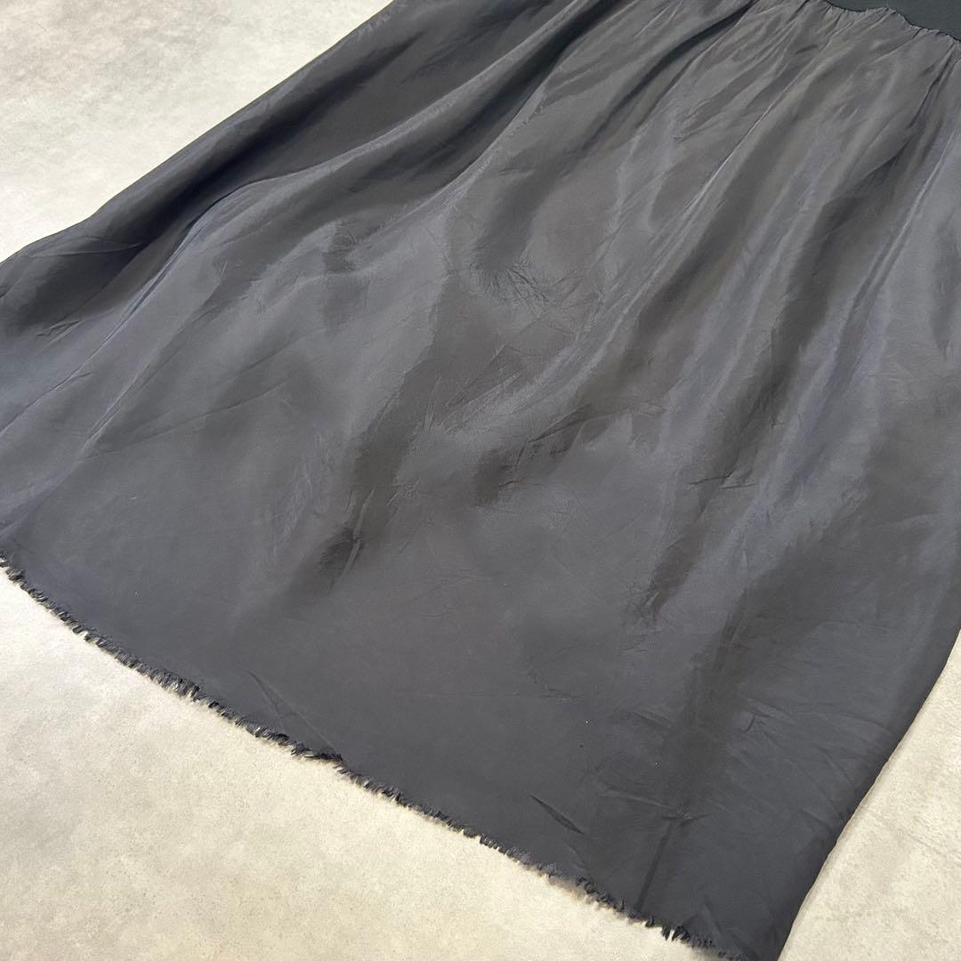 sacai luck 異素材切替トップス ブラック L相当 日本製 きれいめ