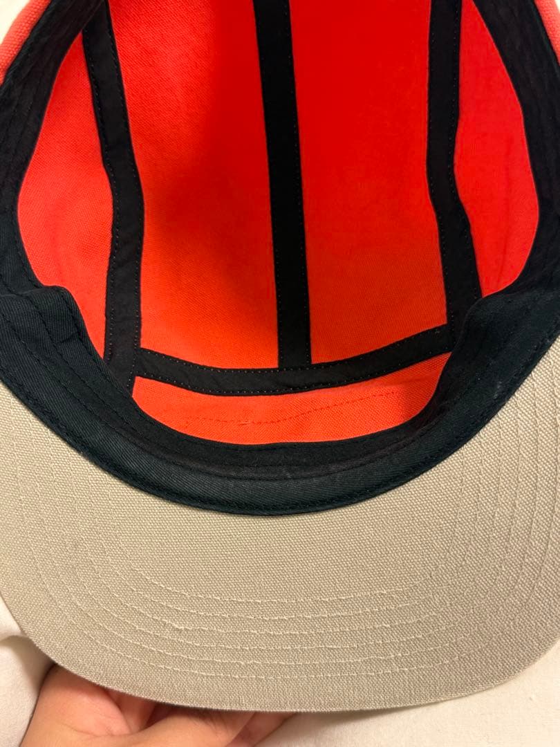 Supreme オレンジ ベージュ キャップ