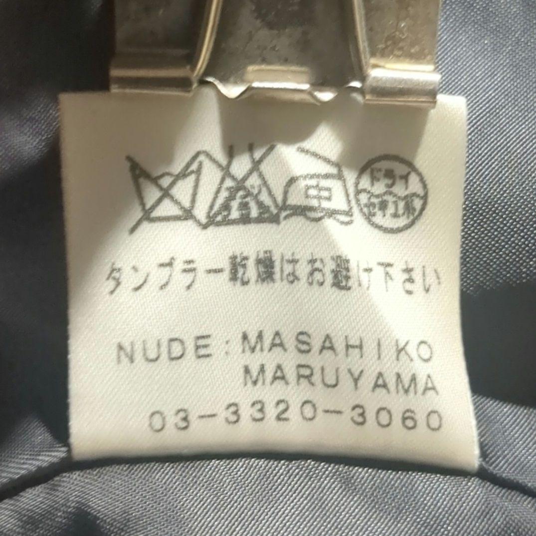 nude:MASAHIKO MARUYAMA (F) ハーフコートジャケット 黒