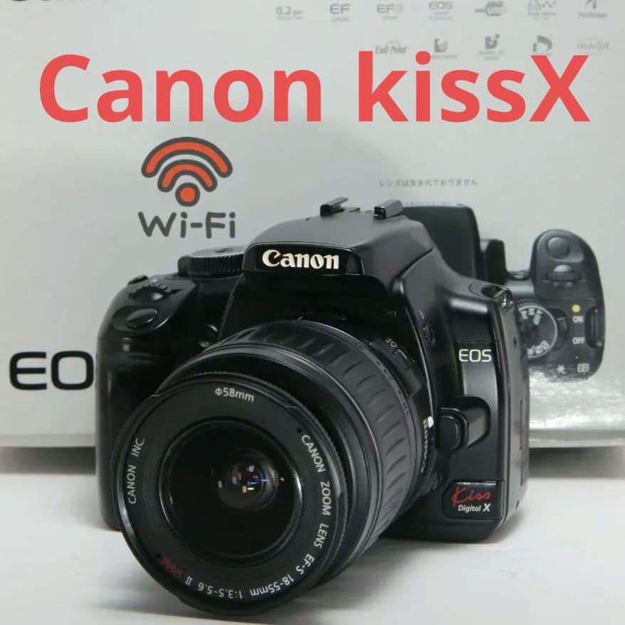❤️Canon kissX☆スマホ転送OK&初心者向け軽いカメラ♪元箱付き❤️