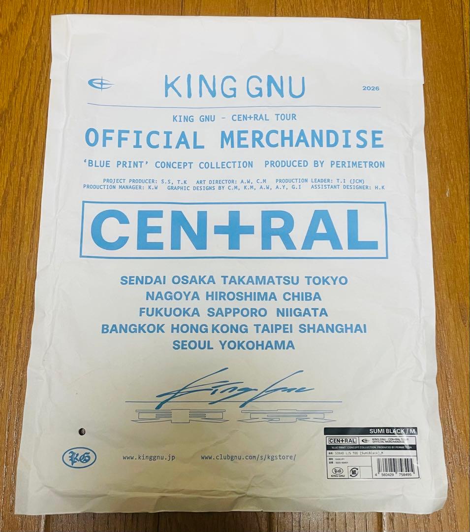 ミュージシャン King Gnu CEN+RAL Tour 2026SOBAD L/S TEE