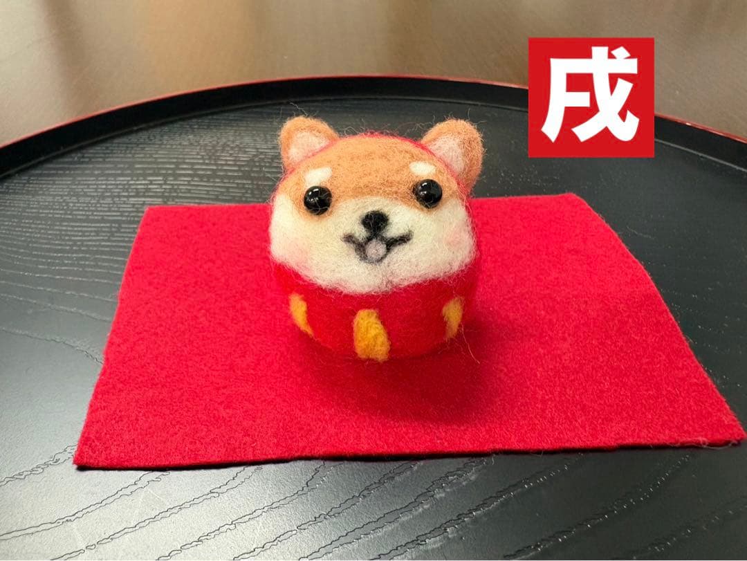 干支ダルマの置物飾り【十二支セット】（羊毛フェルトハンドメイド）