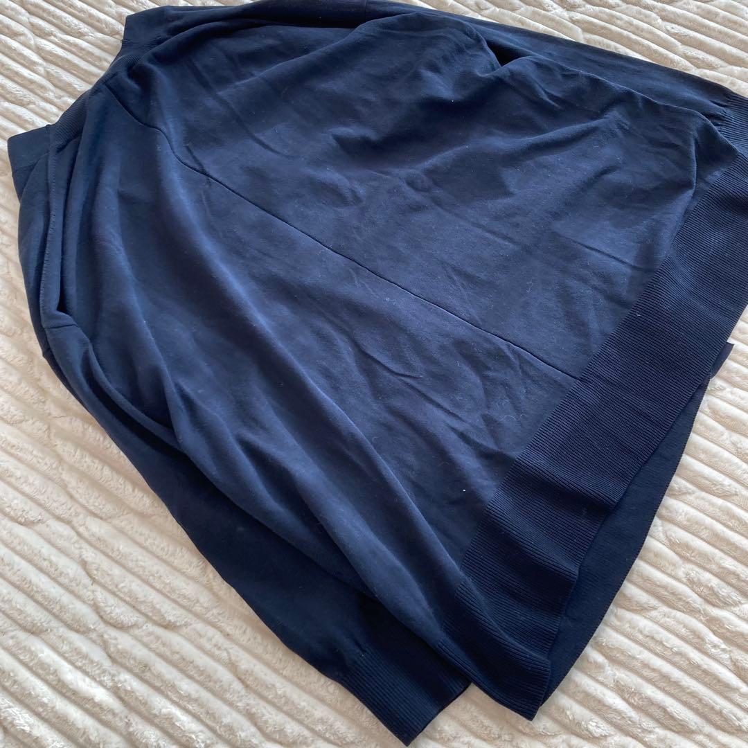 【Spick&Span】ICECOTTON BIG Vカーディガン ネイビー