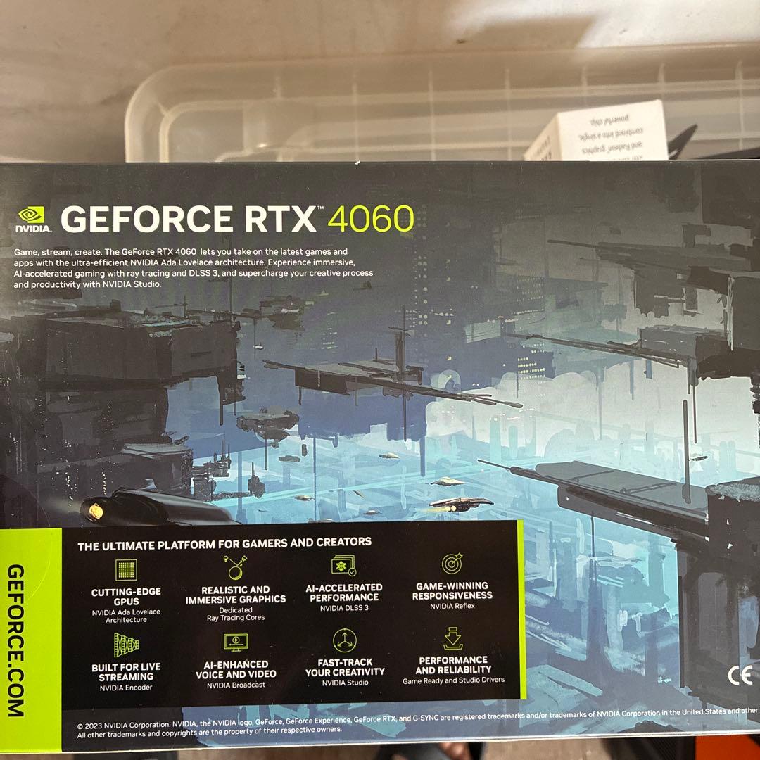 グラフィックボード・グラボ・ビデオカード GEFORCE RTX 4060 8GB GDDR6