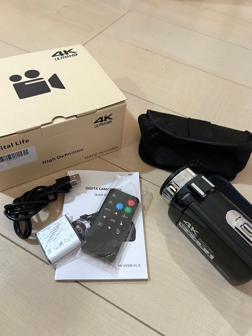 【ほぼ新品】ZOLAMENTEビデオカメラ4k