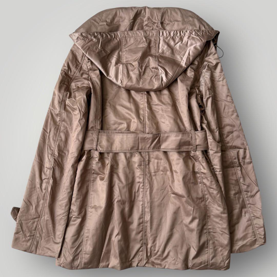 美品☆Max Mara フーデットコート アンゴラ ベルト 保存袋付き ベージュ