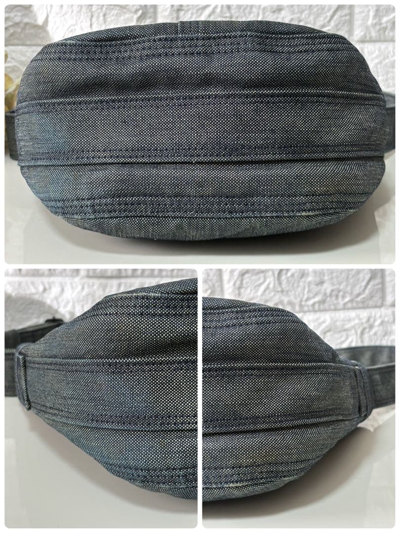 希少 PORTER DEEPER ショルダーバッグ デニム地 斜め掛け 廃盤品