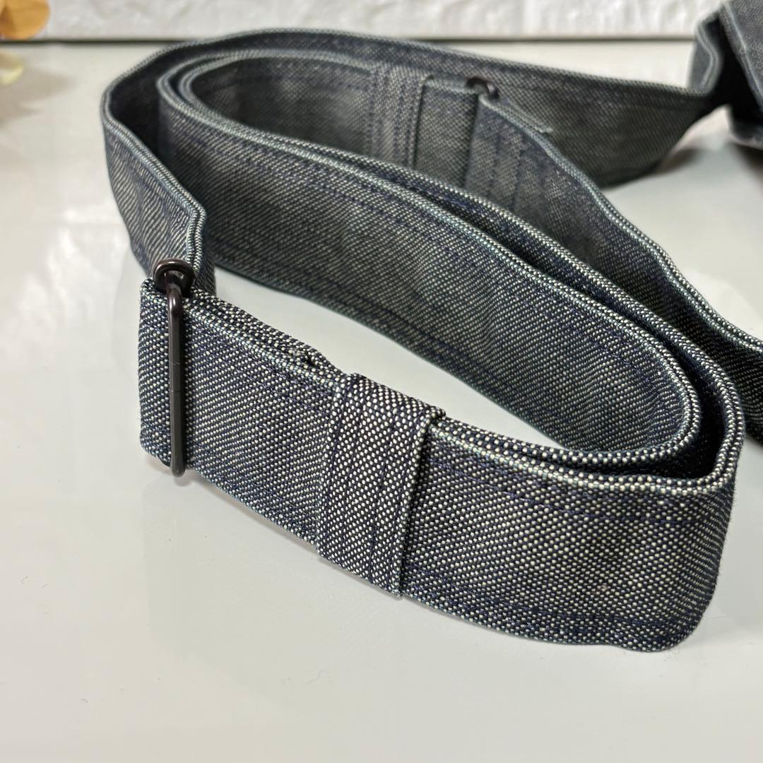 希少 PORTER DEEPER ショルダーバッグ デニム地 斜め掛け 廃盤品