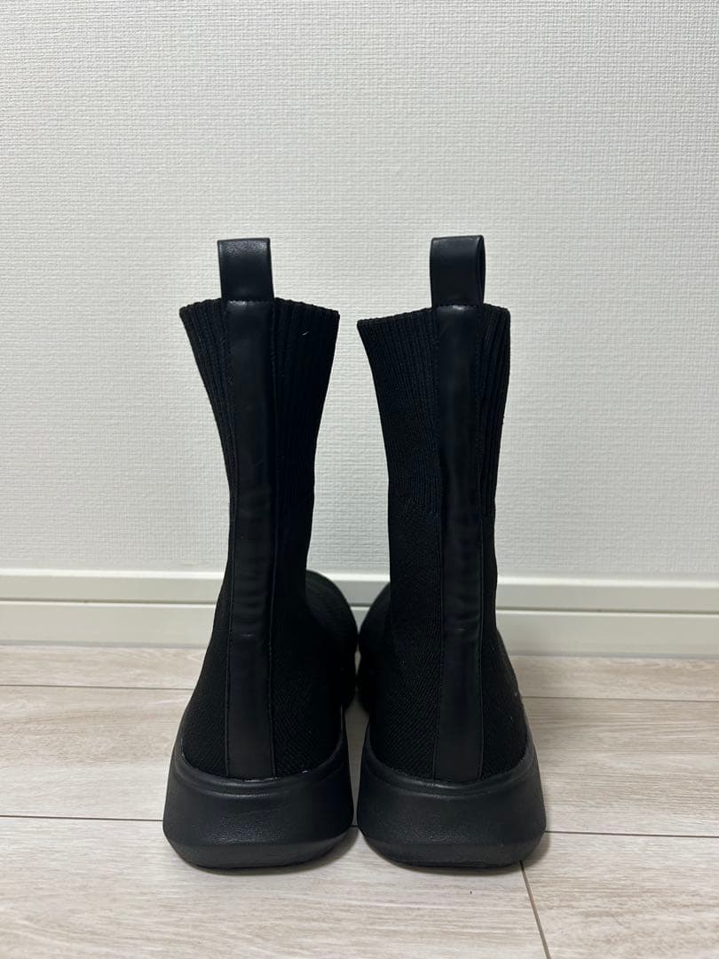 Racbaki ニットブーツ黒