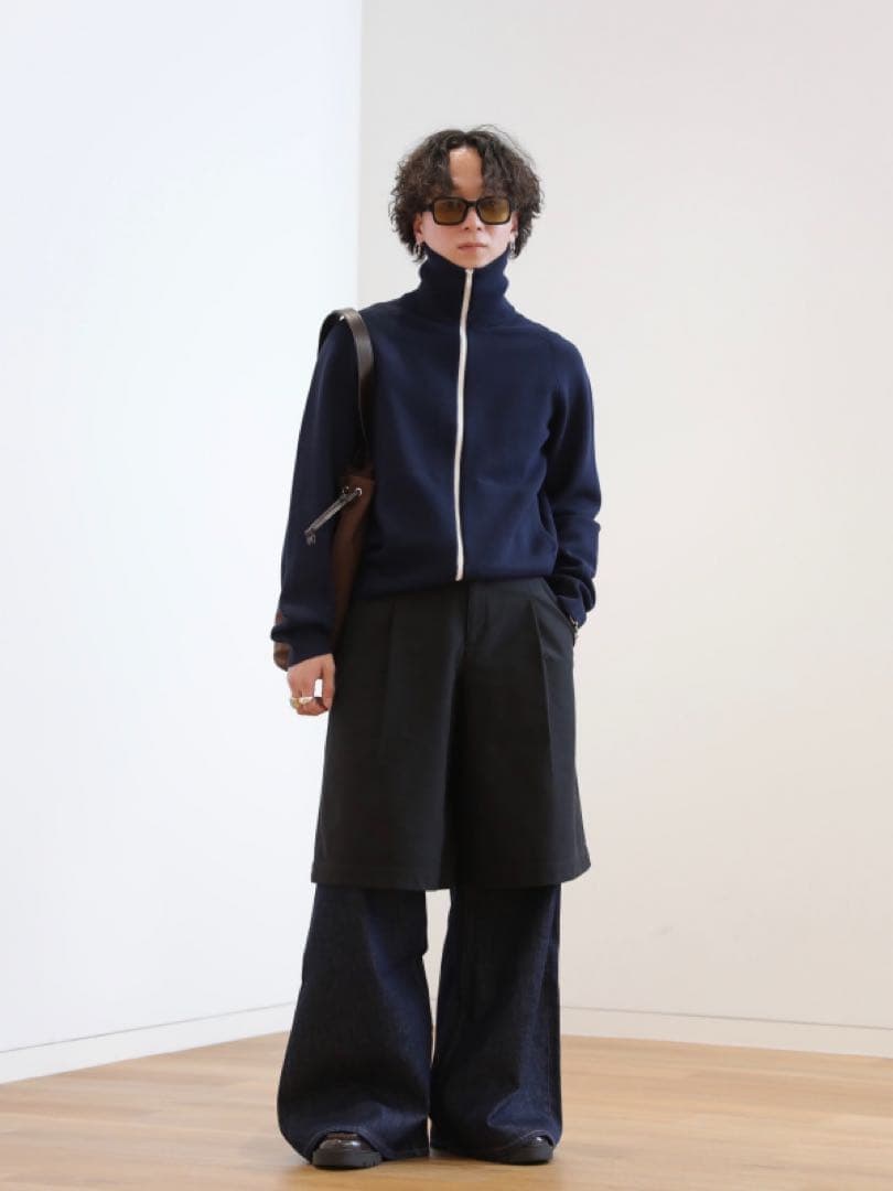 【M】ネイビー UNIQLO C ユニクロシー ジップカーディガン 新品未使用