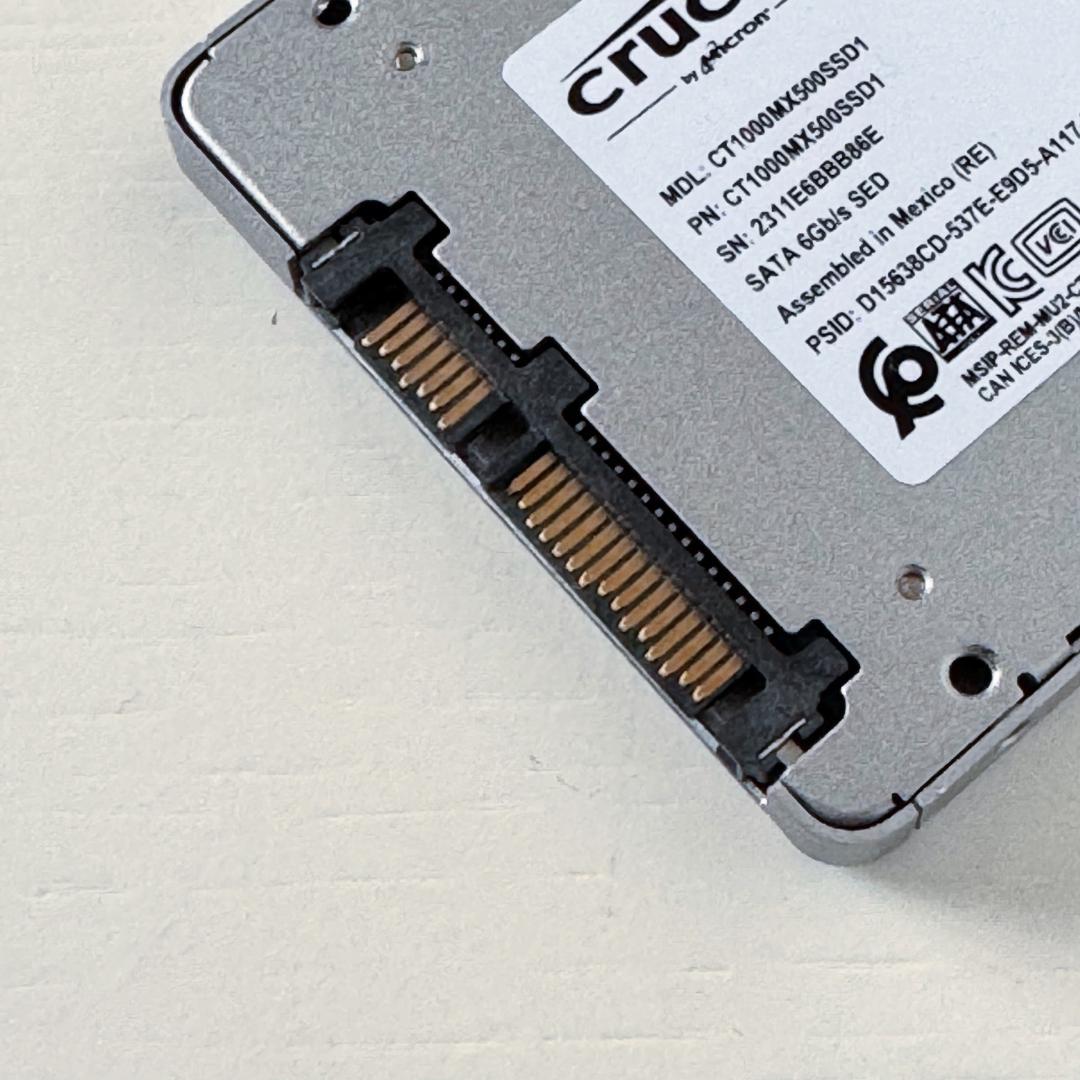 Crucial MX500 1TB SSD 2.5インチ SATA 動作確認済