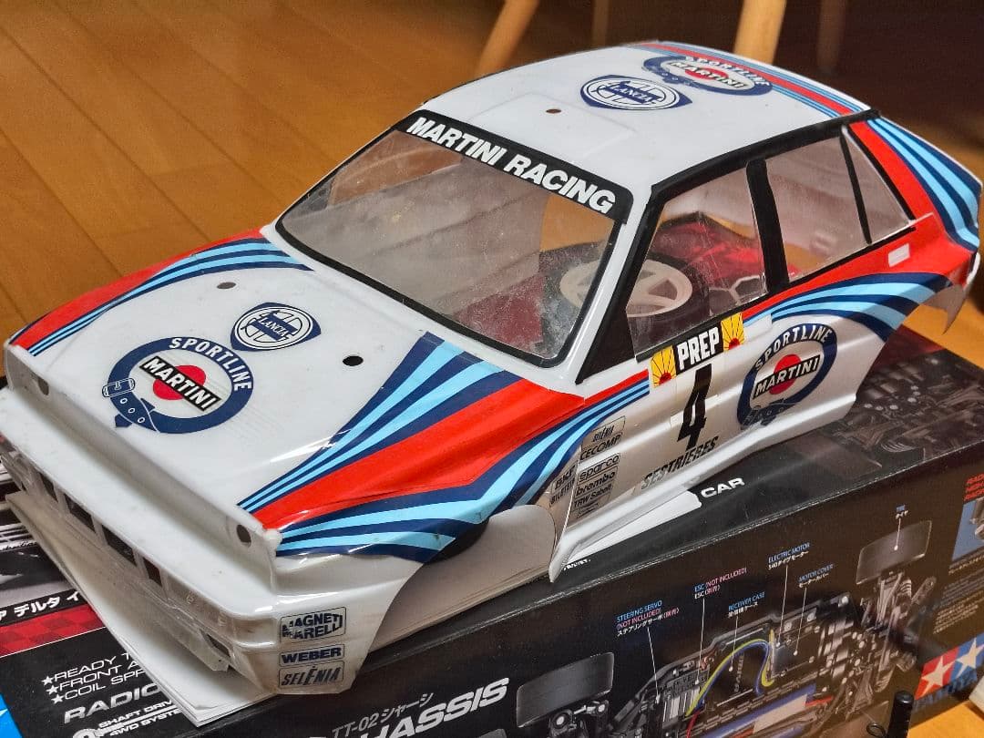 TAMIYA LANCIA DELTA TT02シャーシ ラジコンカー