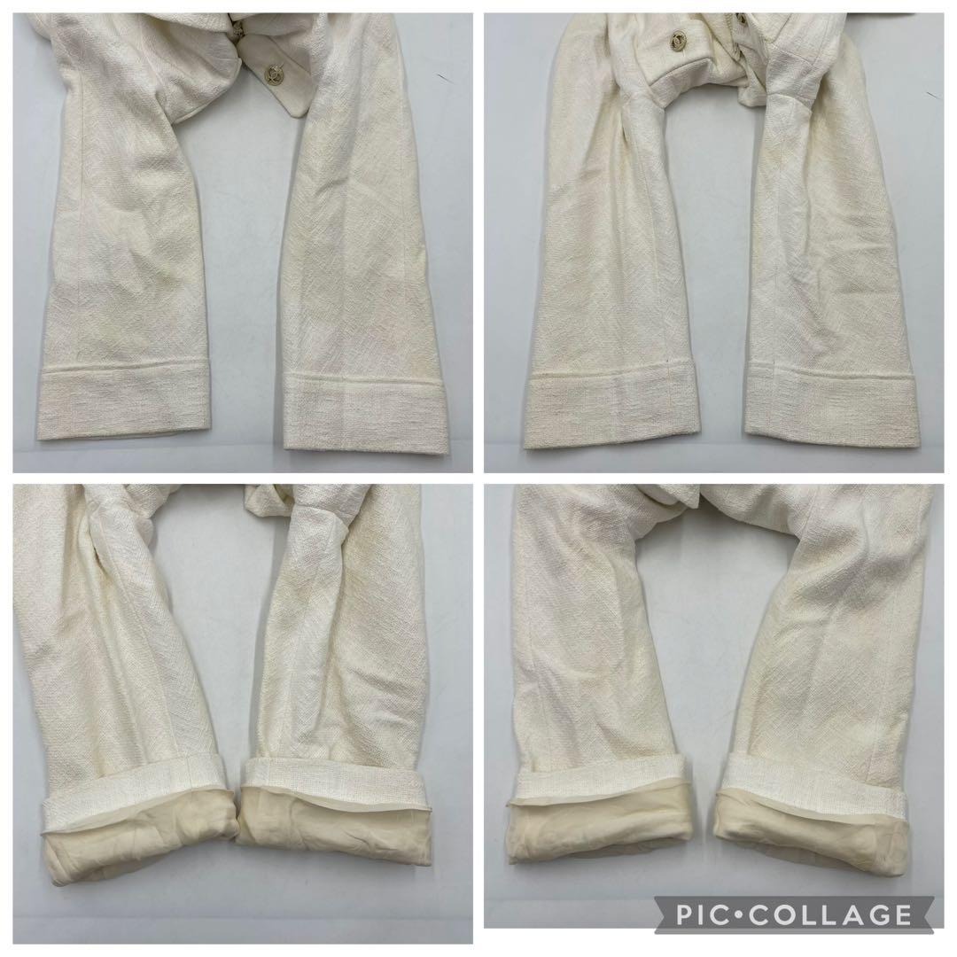 VINTAGE CHANEL コットン　ツイード　ジャケット　40