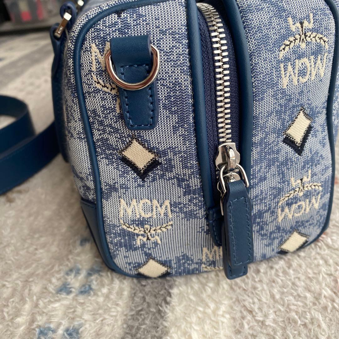 MCM ボストンバッグ 青