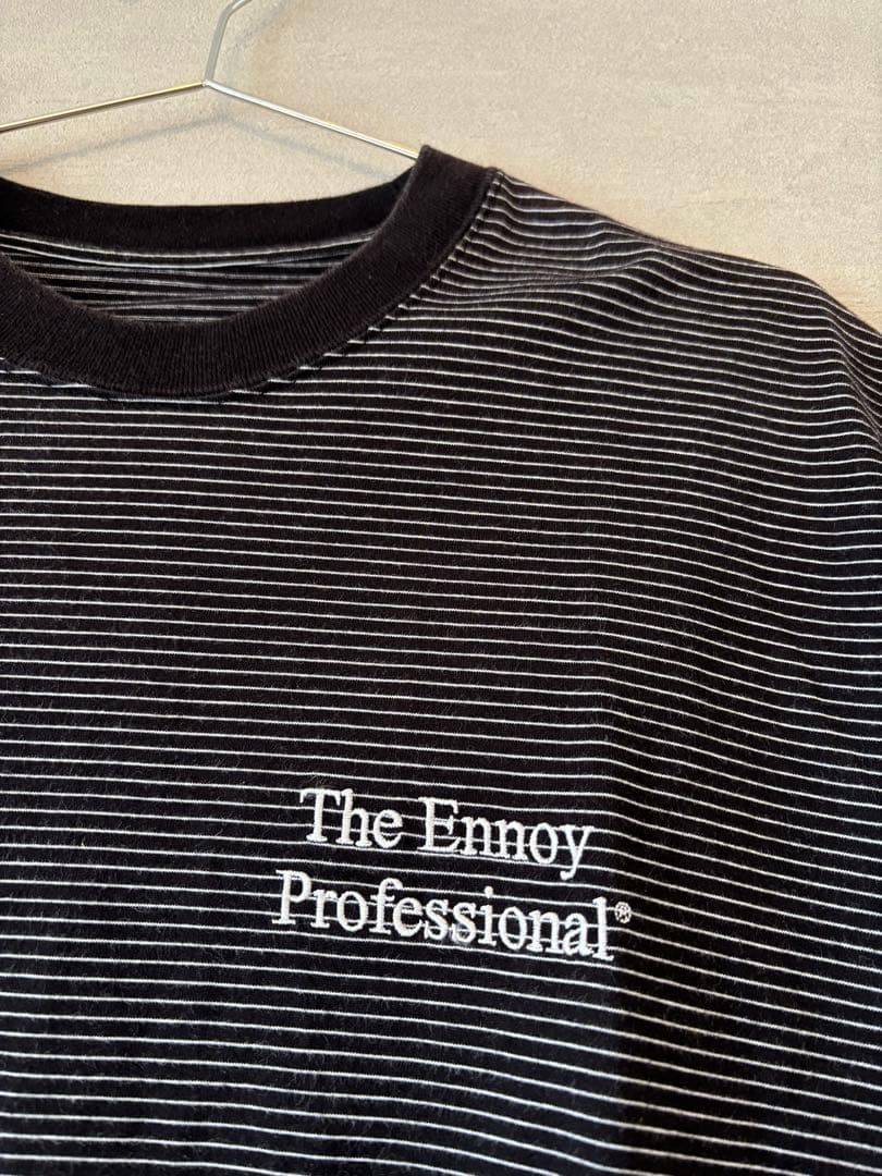 ennoy BORDER T-SHIRTS (BLACK×WHITE) S