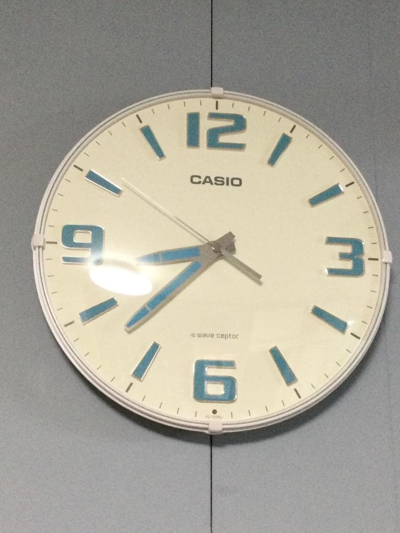 CASIO(カシオ) 掛け時計 壁掛け時計 電波時計 ホワイト 白 アナログ p